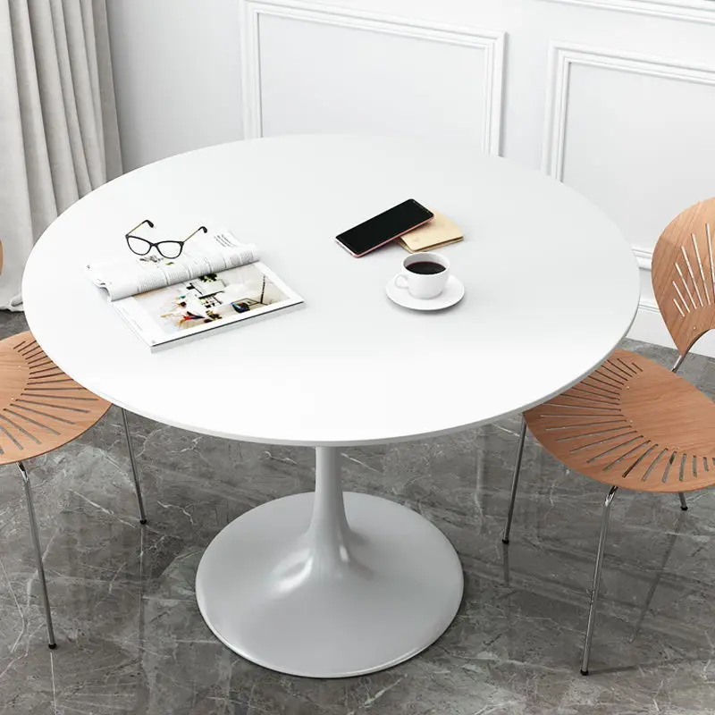 

Aoliviya Sh New Nordic Balcony Small round Table Coffee Table Negotiation Table and Chair Leisure Household Dining Table Coffee