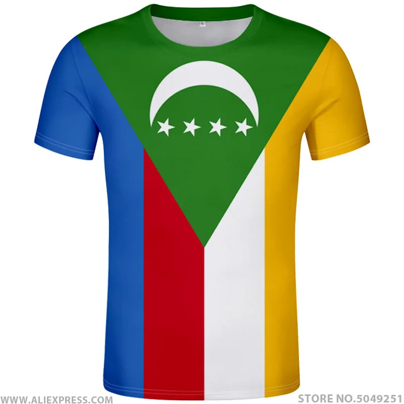 

Футболка COMOROS с номером имени, фото, одежда, печать, сделай сам, бесплатно, изготовление на заказ, не выцветает, не треснут, футболка, Повседневная футболка