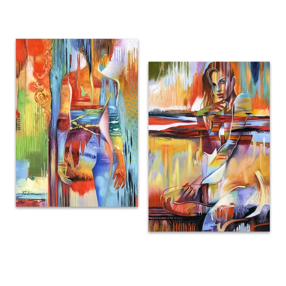 

Акварельная Красота Женщины Холст Картина плакаты и принты абстрактная сексуальная девушка Настенная картина для спальни Декор роспись