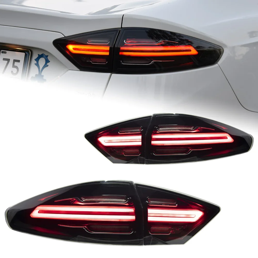 Фото Задние LED-фонари KQX для Ford Mondeo/Fusion 2013-2016: стоп-сигналы, указатели поворота, противотуманные фары, автоаксессуары №1