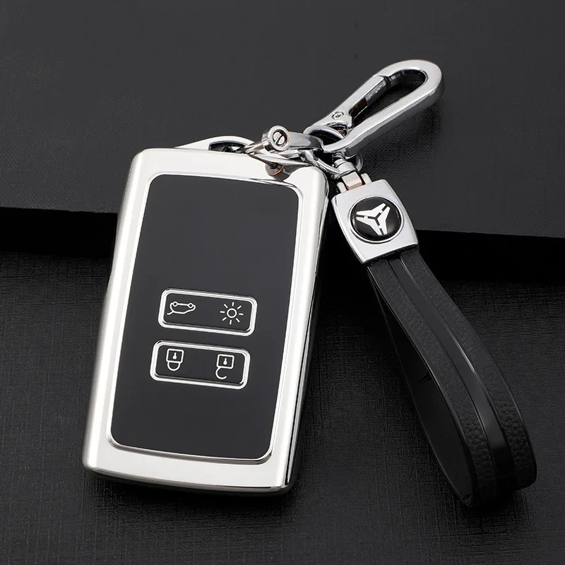 

TPU Car Key Case Cover Fob for renault megane 4 clio arkana captur zoe Arcan Logan Kadjar Espace scenic for dacia sandero Duster