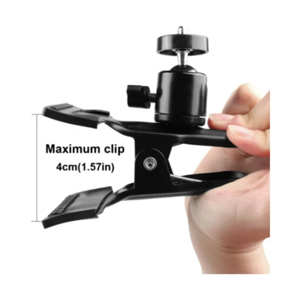 

1x Guitar Head Clip Mobile Phone Holder Live Ukulele Support Car Desktop Music Stand Universal Adjustable Ball Head Removable