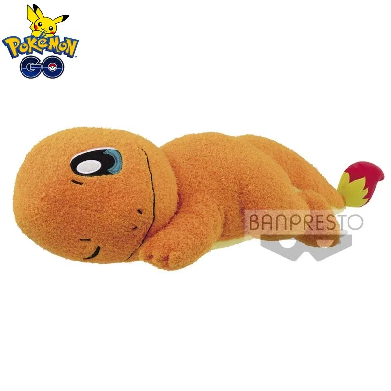 

Pokemon Plush Doll Sleeping Lying Down Charmander Plush Toy Soft Animal Pillow Appease Birthday Gifts for Kids Pokemones Doll
