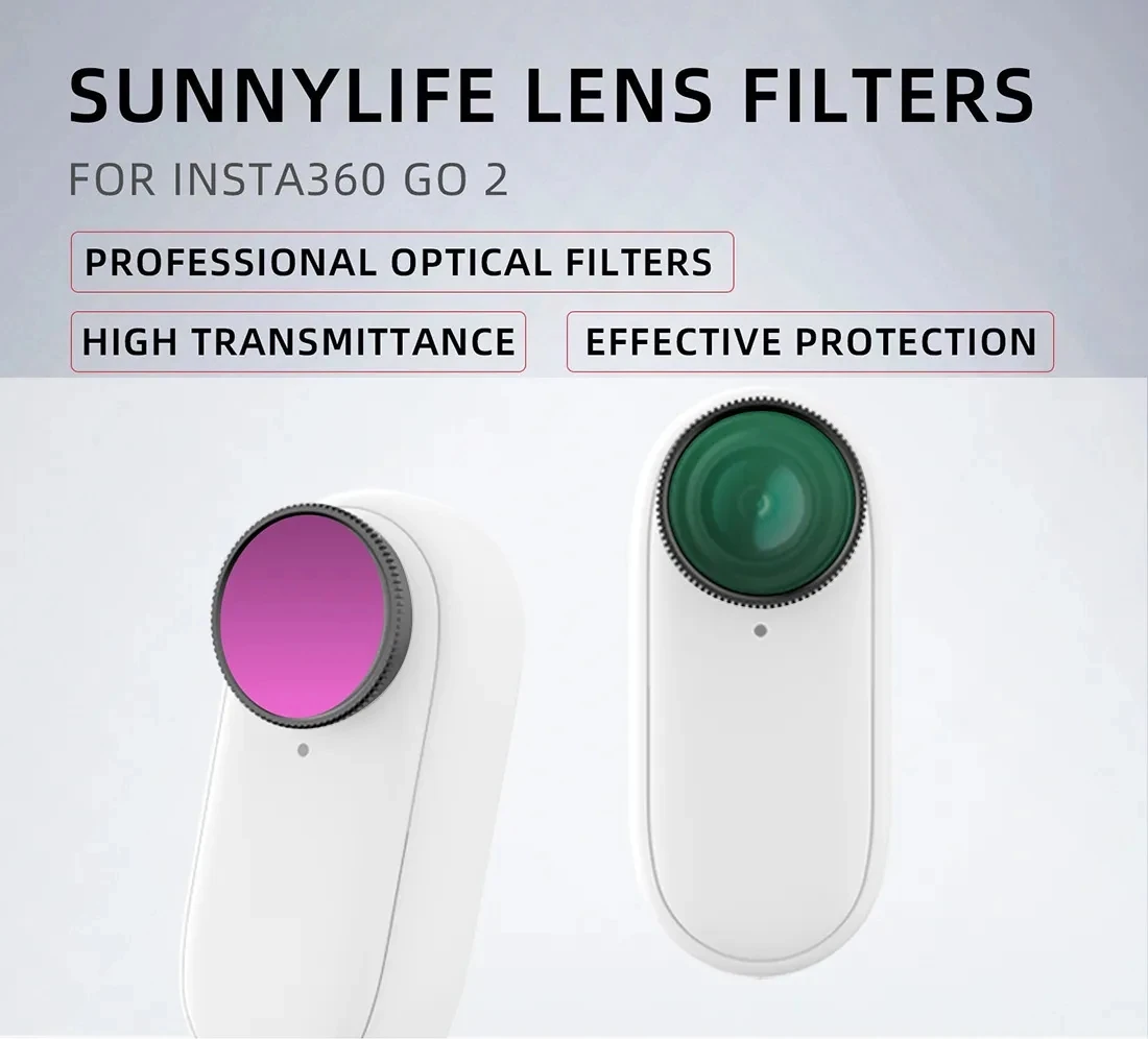 

Lens Filter For Insta360 Go2 CPL ND Lens Filter Set Optical Glass Aluminum Alloy Frame For Insta360 Go2 Thumb Sports Accessories