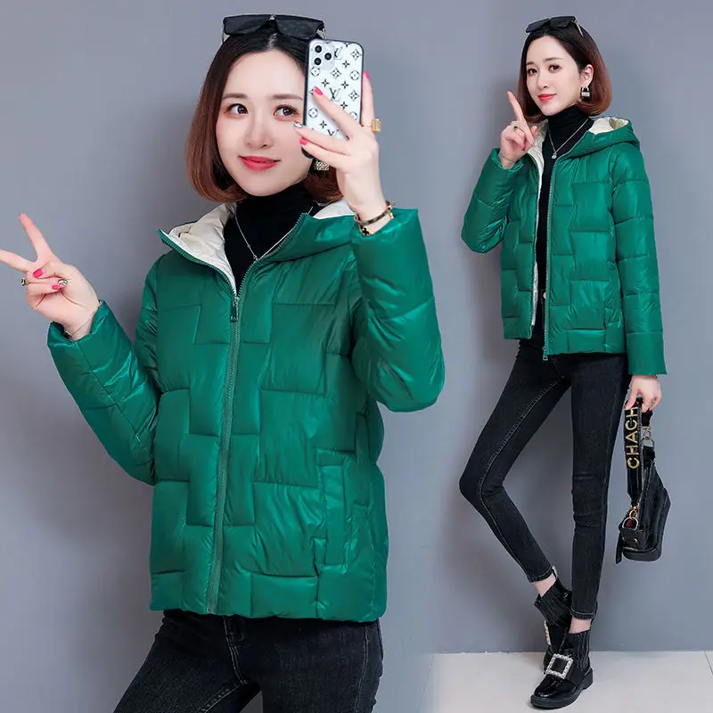 2023 New Cotton Jacket Women Short Down Padded Jackets Ladies Winter Coat Korean Version Outwear Loose Chaqueta Mujer