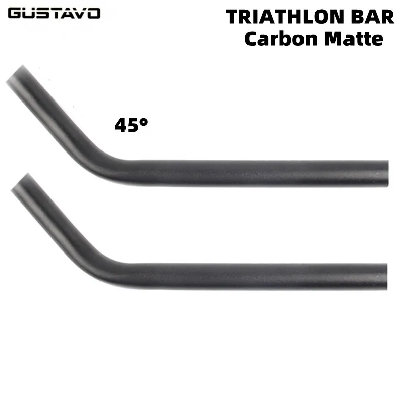 

Матовый карбоновый велосипедный упор GUSTAVO для триатлона, удлинитель на руль с углом 45 градусов