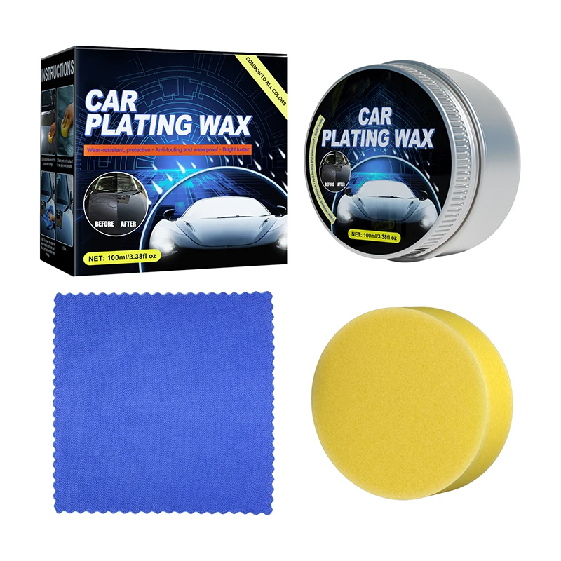 

1set 100ml Car Wax Crystal Plating Set Covering Paint Surface Coating Wax Layer Waterproof Dustproof Film Automotive Paint Tools