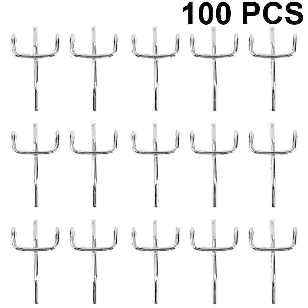 50cps крючок для полки супермаркета с тремя ножками доски вилками треугольный