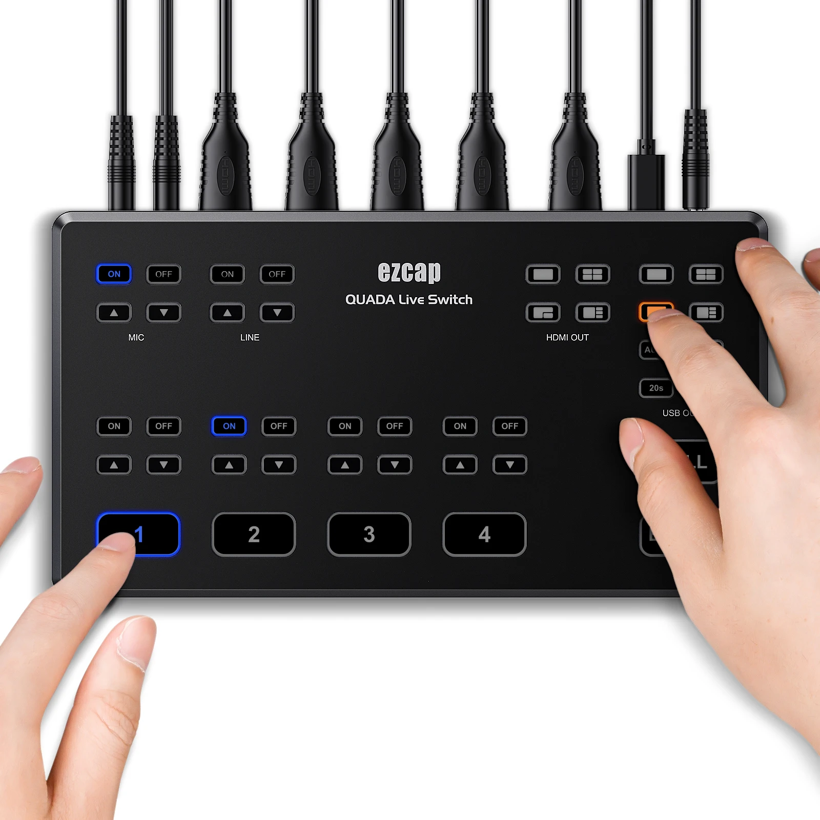 

ezcap328 QUADA Live Switch Multi Camera Live ATEM