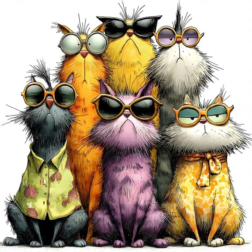 

1 шт., акварель, мультяшный забавный котенок, украшение для комнаты, гостиная, спальня, украшение для туалета, наклейки на стену