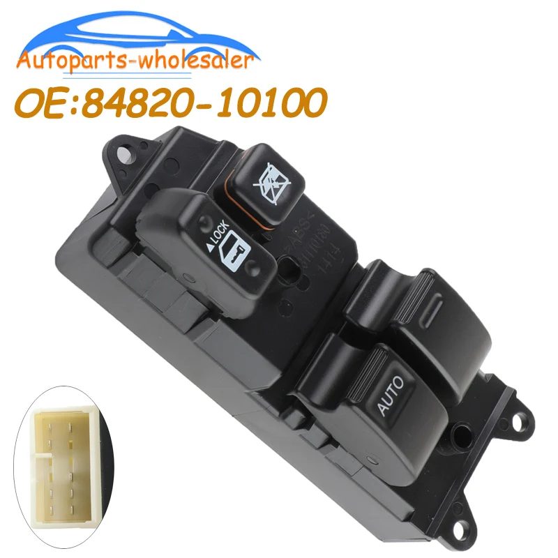 

Автомобиль 84820-10100 8482010100 84820-35100 8482035100 для Toyota Yaris Hiace 1999-2005, левая ручка водителя, главный стеклоподъемник