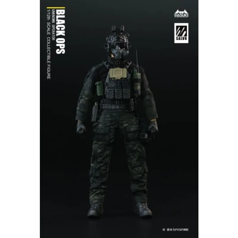 Фото Прямая доставка на складе HASUKI Original SALVO Series black ops Аниме Фигурка 1\12 Куклы Модель Игрушки Модель Подарки для мальчиков №5