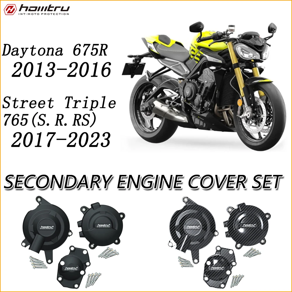 

Motorcycle Accessories Engine Cover Guard Protector Cover Sets For Triumph Daytona 675R 13-16 STREET TRIPLE 765 (S,R&RS)17-2023