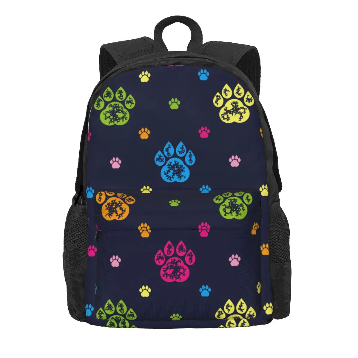 

Wolf Animal Paw Colorful Women Backpack 3D Print Classical Student School Bag Laptop Mochila Teenage Waterproof Rucksack