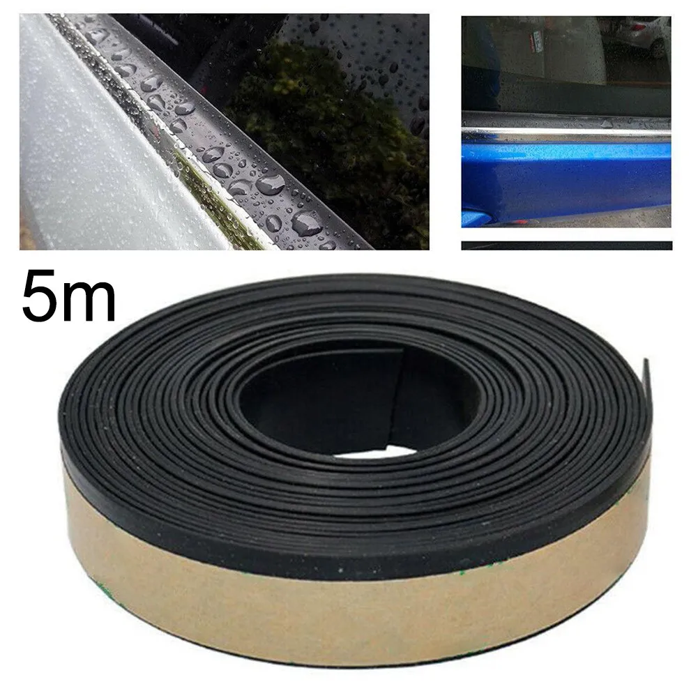 

5 Meter Black Universal Car Window Waterproof Protector Seal Weatherstrip Edge Trim For Car Door Glass Auto Rubber Sealing Strip