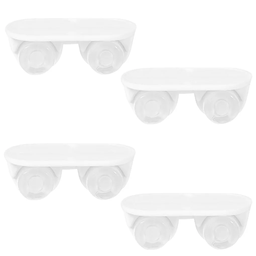 

4pcs Adhesive Pulley Storage Box Casters Trash Can Self-Adhesive Furniture Caster Wheel Home Silent No Scratches Box Wheels