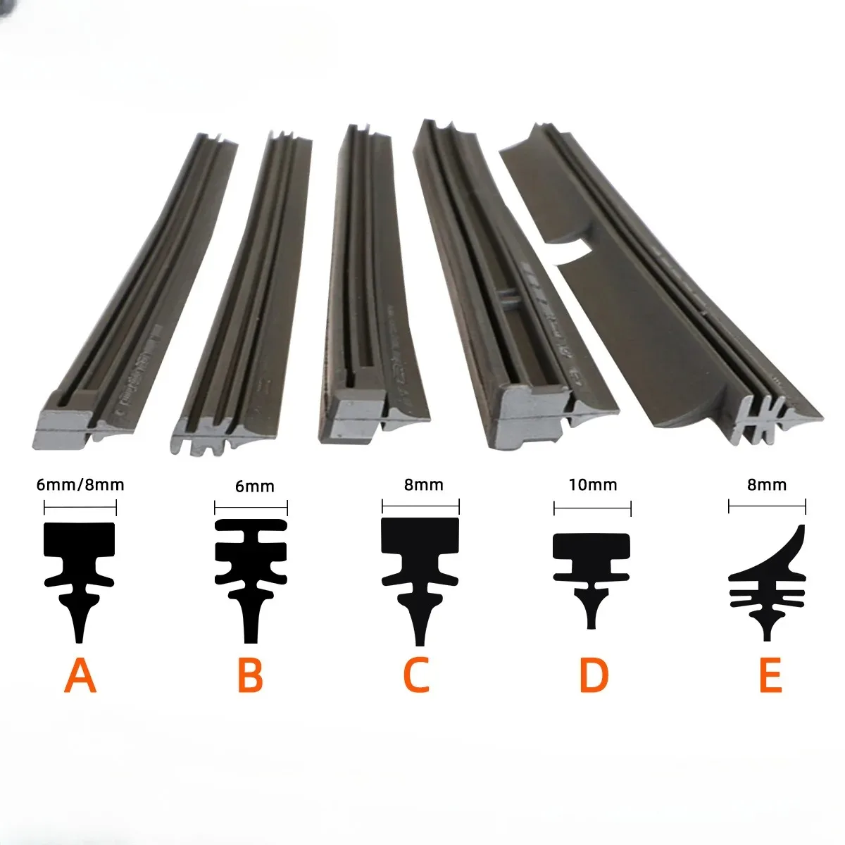 Резиновые полоски для очистителя окон автомобиля сменные детали всесезонные