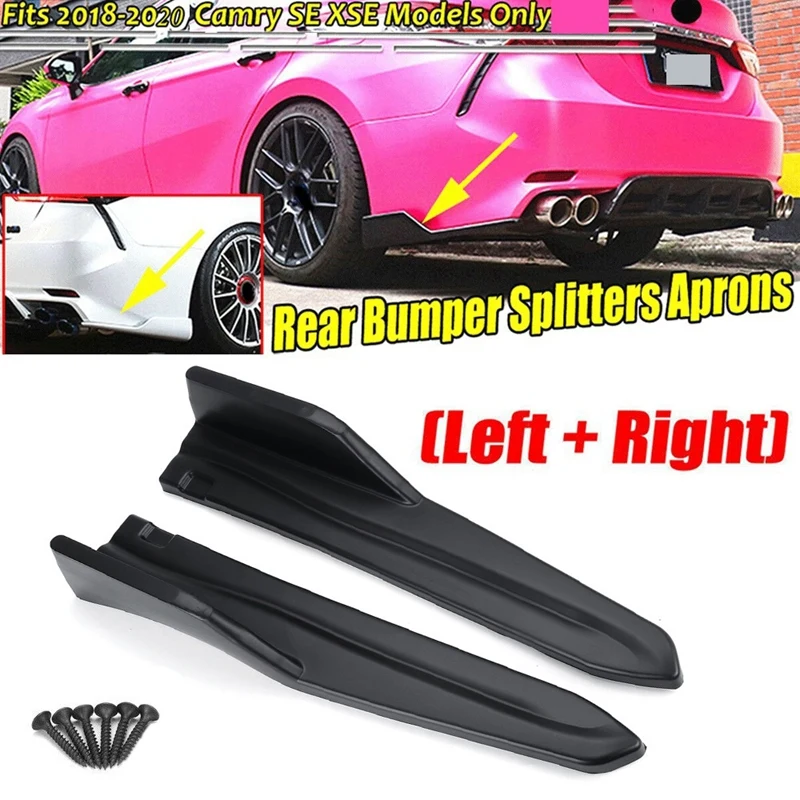 2X автомобильный задний бампер разветвители для губ диффузор фартуки боковая