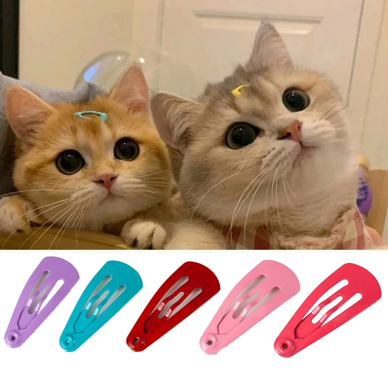 

Cute Mini Puppy Hairpin Candy Color about 2cm Small Puppy Cat Hair Clips Pet Headgear for Small Pet Grooming Accessories