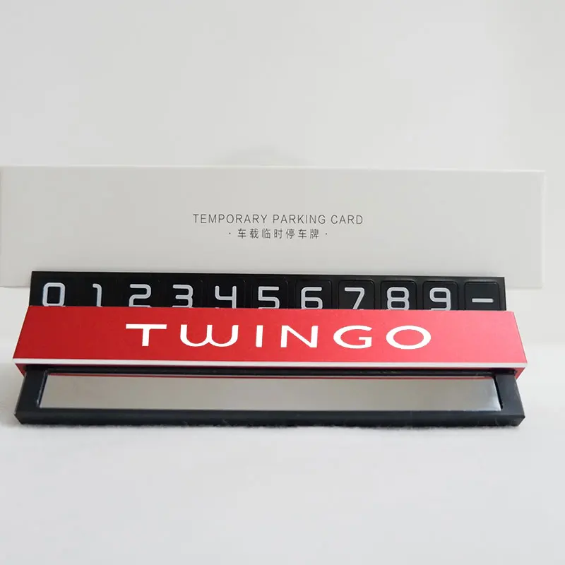 

Alloy Hidden Parking Card For Renault Twingo Car Phone Number Card For Renault Clio Scenic Logan Megane Koleos Sandero Modus