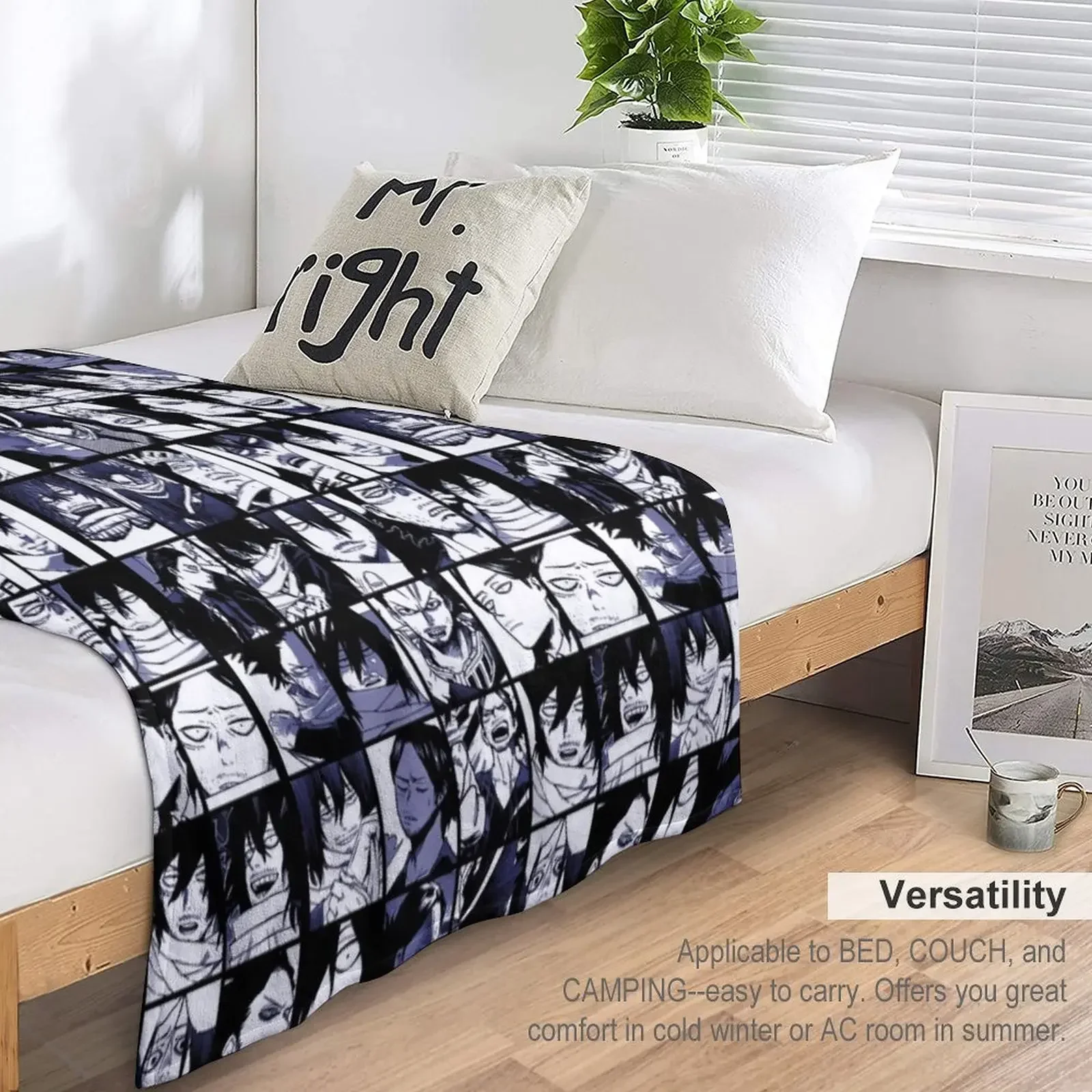 Новинка декоративное одеяло Aizawa Shota декоративные диваны для детей пушистые