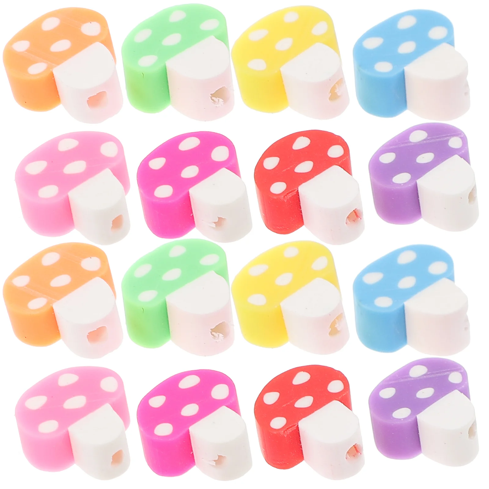 

Mushroom Smoky Beads DIY Jewelry Making Polymer Clay Spacer Handcraft Bracelet Loose Crafts Bracelets Colourful