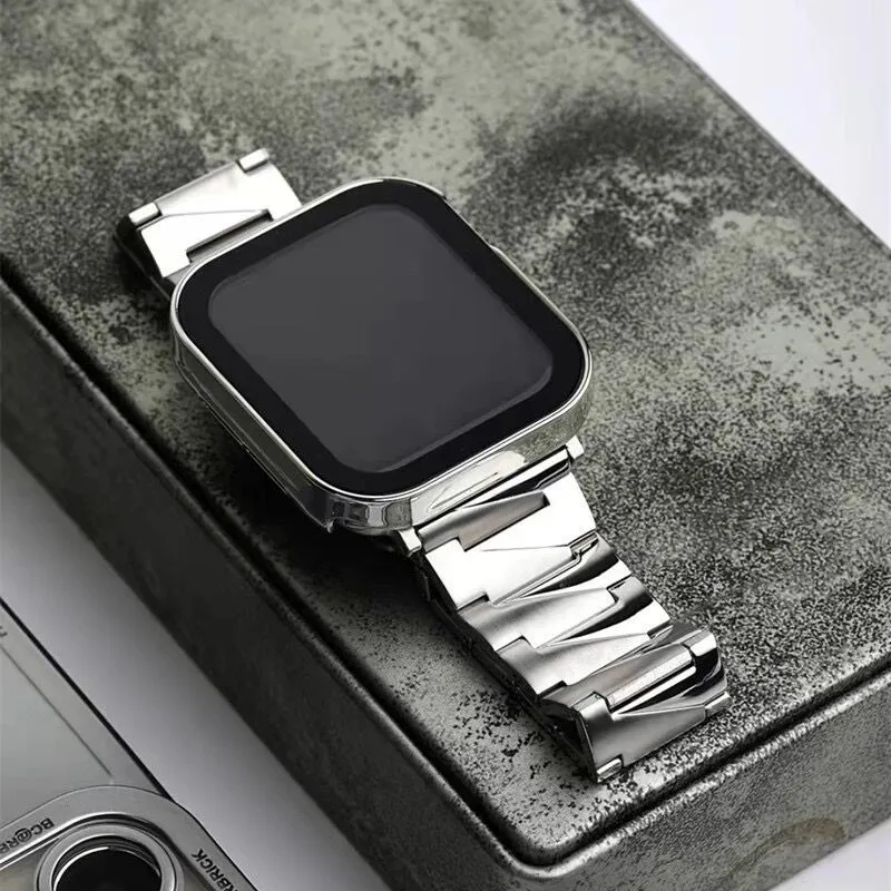 

Luxury Stainless Steel Wrist Link Band Strap for Apple Watch Series 7 6 5 4 3 2 SE 41mm 44mm 45mm