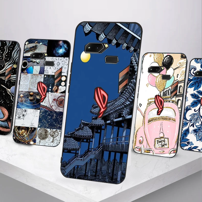 Уникальный Роскошный чехол для ASUS ROG Phone ZS600KL Мягкая силиконовая задняя крышка из