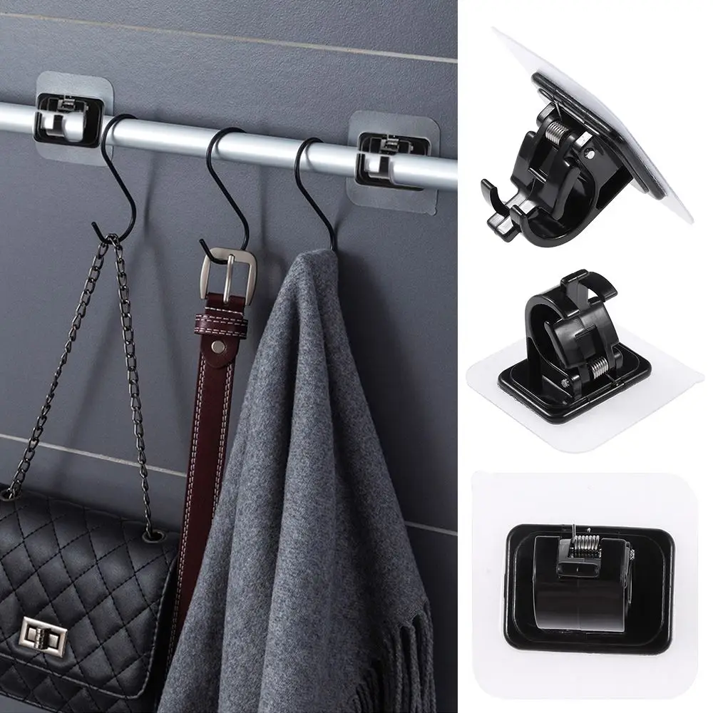 

Мощный Органайзер, Бесплатная Пробивка, самоклеящиеся кронштейны для штор, стержень, подвесной зажим, дверная вешалка, держатель для карниз...