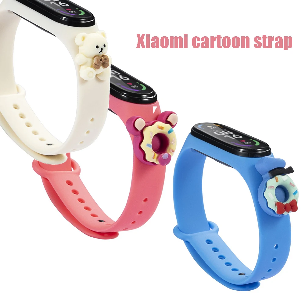 

Cartoon Strap for Xiaomi Mi Band 6 5 Creative Kawaii Wristband Sport Bracelet Replacement Watchband Correa for Xiaomi Miband 4 3