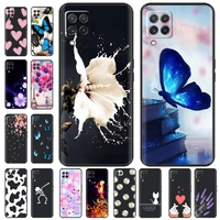 for samsung galaxy m22 m32 4g case phone back cover for samsung m32 4g m22 f22 case soft black silicone bumper shell 6 4 inch