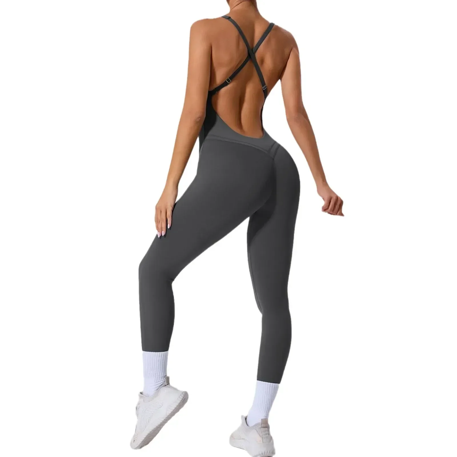 Бесшовные комбинезоны для йоги спортивные костюмы фитнеса бедер с перекрестной