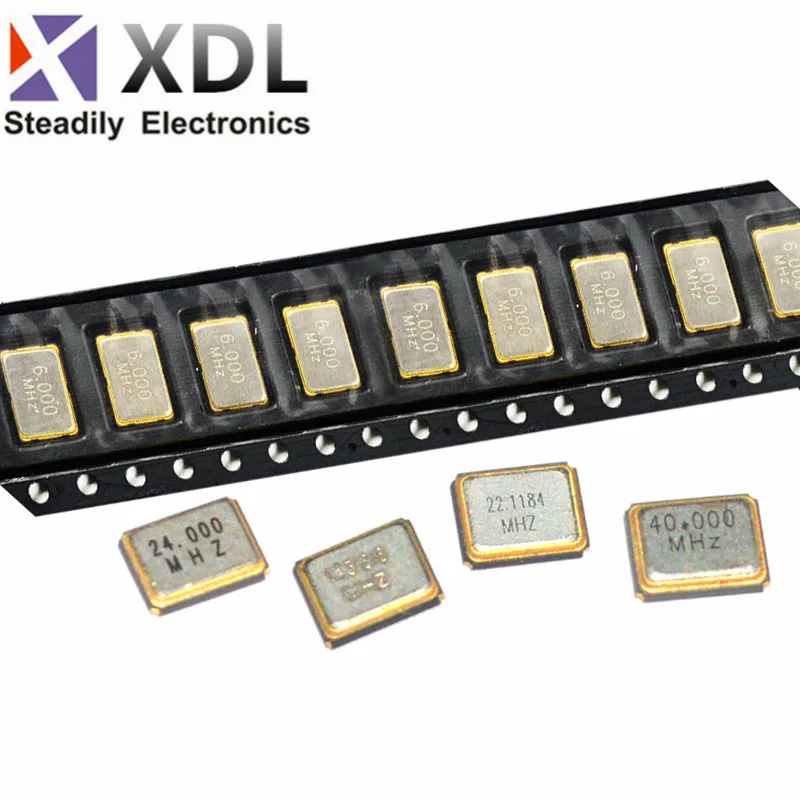 10 шт. SMD 5070 активный кварцевый генератор OSC 25 МГц 6 м 4 МГц 8 м 8 МГц 10 м 11,0592 м 12 м 16 м 20 м 22,1184 М 24 м 25 м 30 м 50 м 7050 5*7