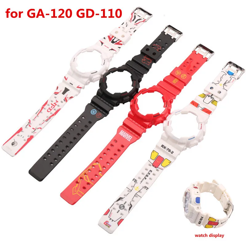 

Watch accessories The new model is suitable for Casio strap GA110 resin strap case joint model