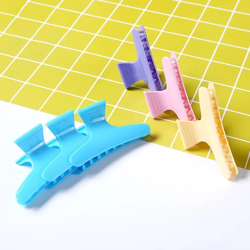 

4 шт./упаковка, пластиковые зажимы-бабочки для волос