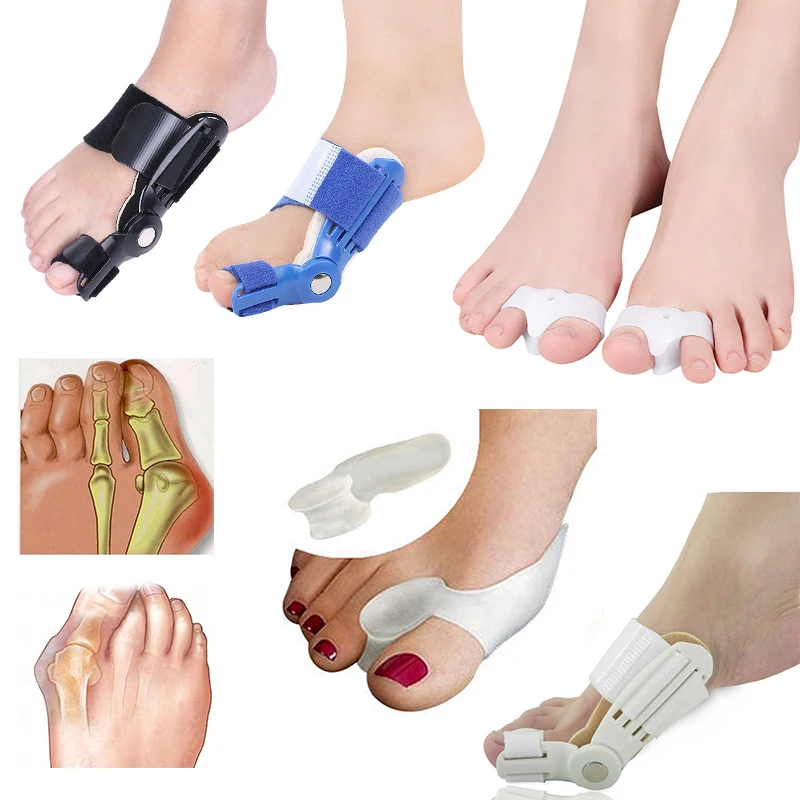 

Sdatter Foot Care Tools Toes Separator Hallux Valgus Bunion Corrector Soft Silicone Pedicure Feet Straightener Bone Thumb Adjust