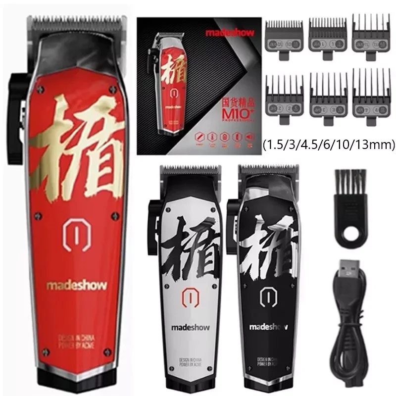 

Madeshow M10+ Hair Clippers Professional Hair Trimmer for Men Hair Cutting Machine 7000 RPM Barbershop USB Rechargeable