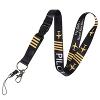 pilot keychain straps rope mobile phone charm neck strap lanyard for id card keycord diy lanyard whistle camera hang rope