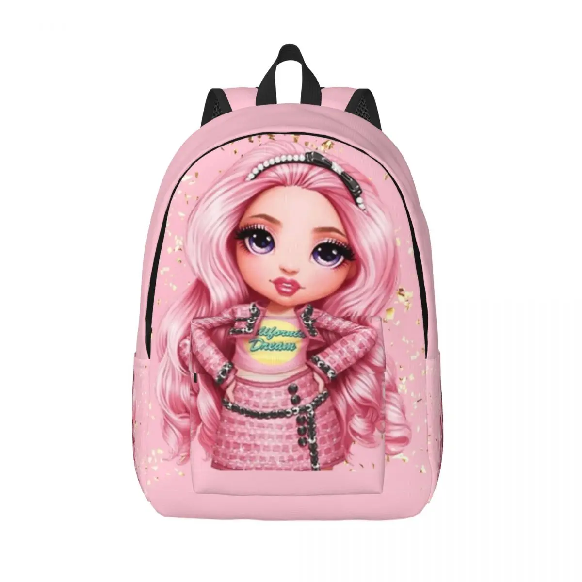 Rainbow High Bella Parker Backpack for Boy Girl Kids Student School Bookbag Canvas Daypack Preschool Kindergarten Bag Gift