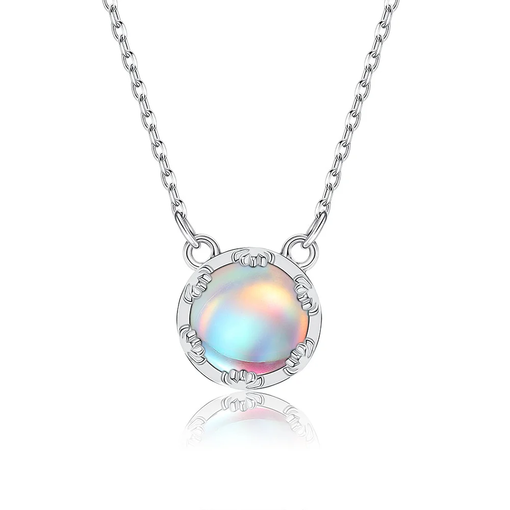 

Женское Ожерелье для маленького свежего простого сладкого синего цвета, постепенно меняющееся круглосветильник ее ювелирное изделие, пода...