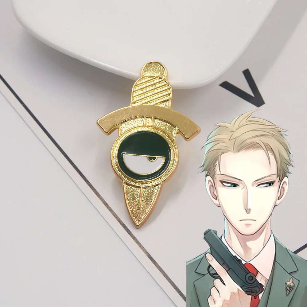 

Anime SPY×FAMILY Loid Forger Assassin Badge Cosplay Twilight Alloy Brooch Jewelry Toy Accessories Pin