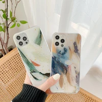 watercolor phone case for iphone 13 12 11 pro x xr max clear shockproof cover for iphone 8 7 plus xs max se2020 case coque funda