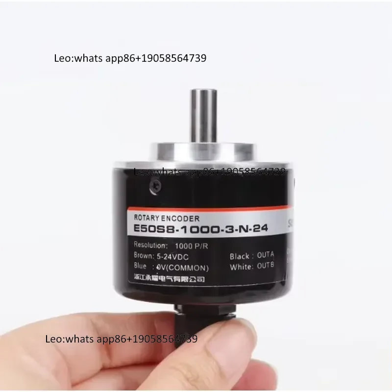 Фото Инкрементальный поворотный энкодер GLS50H 1200PPR 5V с драйвером линейного выхода ABZ, 3-фазный сигнал, цельный вал, внешний диаметр 50 мм, диаметр штока 8 мм, пыле- и маслозащищенный №4
