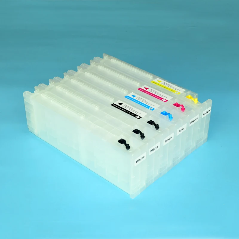 700ml Refillable Ink Cartridge With Compatible Chip For Epson SureColor F2000 F2100 SC-F2000 SC-F2100 T7251-T7254 T725A00 Chips - купить по