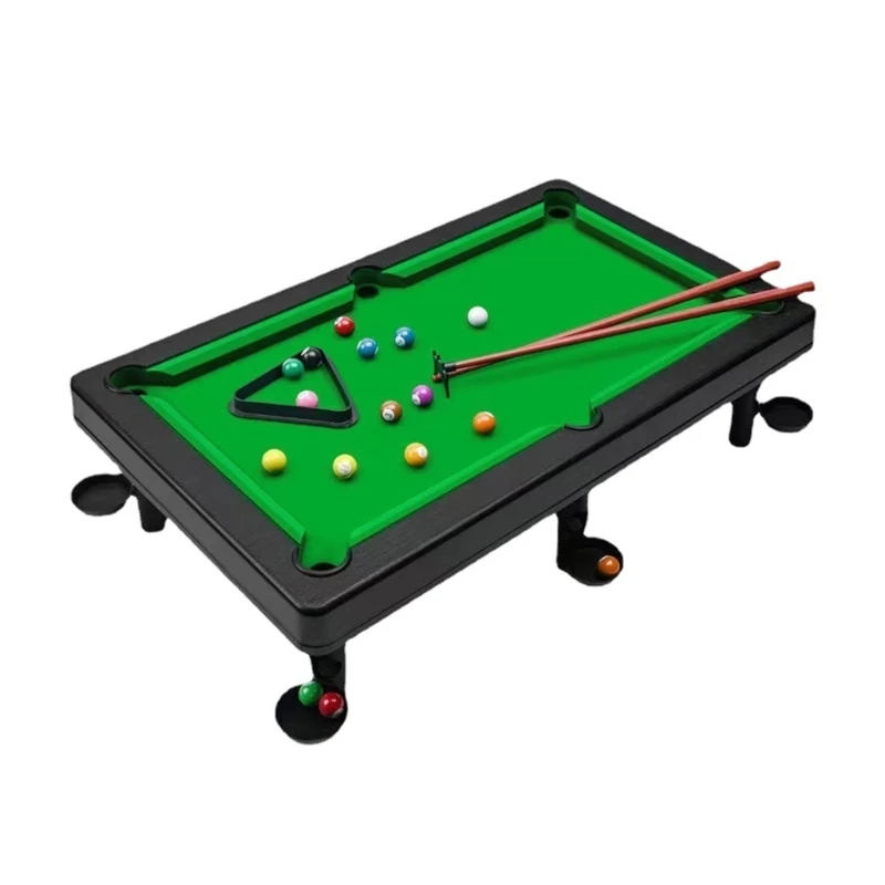 

Mini Tabletop Pool Set Billiards Game Portable and Fun for the Whole Family
