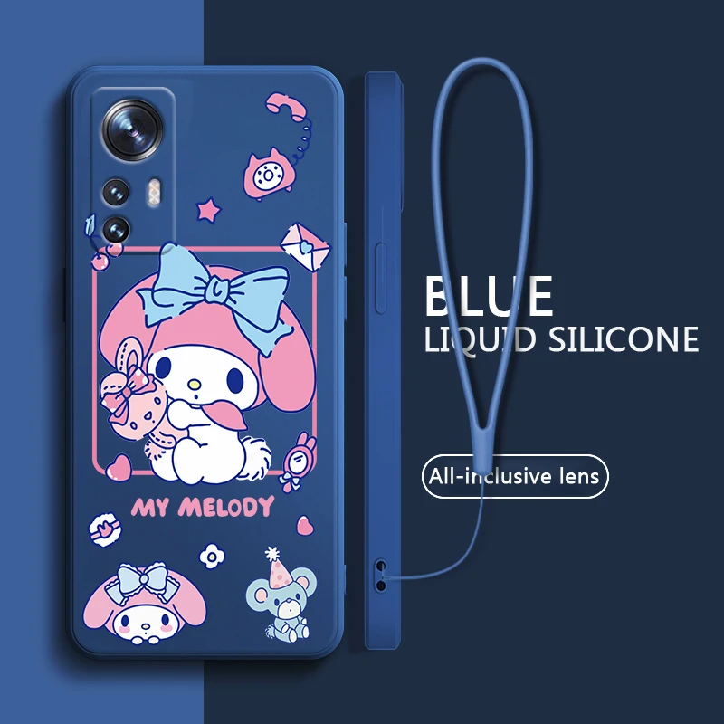 

Anime Kulomi Cute Phone Case For Xiaomi Mi 12T 12S 12 11T 11 10T 10S 10 9 SE CC9E Ultra Lite Pro Liquid Rope Cover