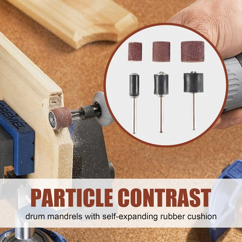 Набор из 132 шт. барабанных шлифовальных станков с бесплатной коробкой включая 120