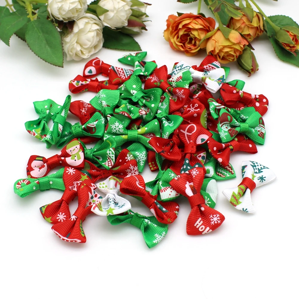 50 шт./партия новогодний галстук-бабочка