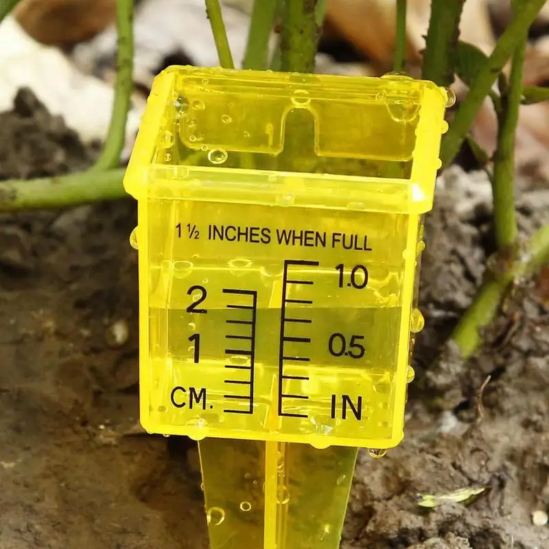 Датчик дождя портативный Желтый садовый дождемер 5 шт.