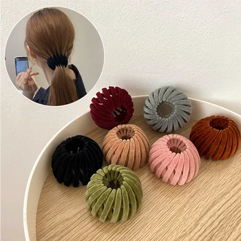 New Women Fashion Hair Claw Simple personality Hair Clip Hair Accessories Girl Ponytail Bird Nest Headbands Female Headwear 1